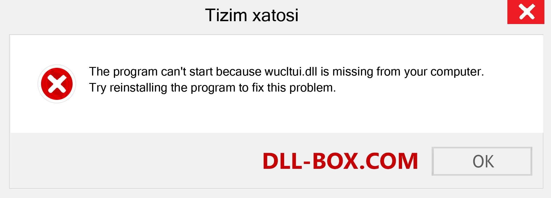 wucltui.dll fayli yo'qolganmi?. Windows 7, 8, 10 uchun yuklab olish - Windowsda wucltui dll etishmayotgan xatoni tuzating, rasmlar, rasmlar